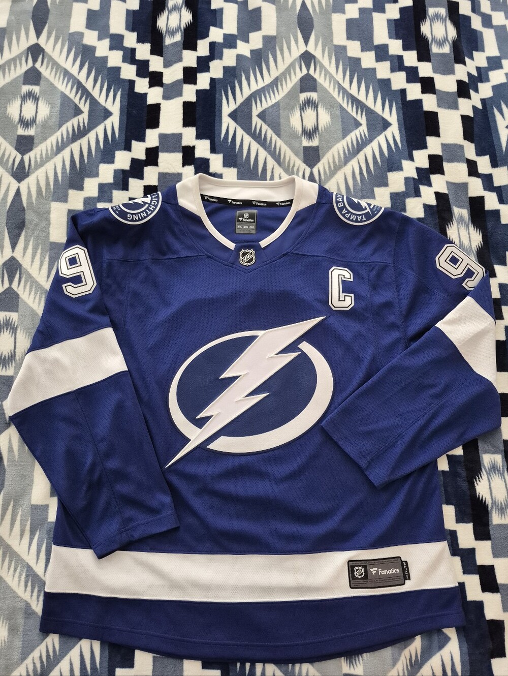Fanatics XXL Tampa Bay Lightning 91 Stamkos Captain Jersey Collectible